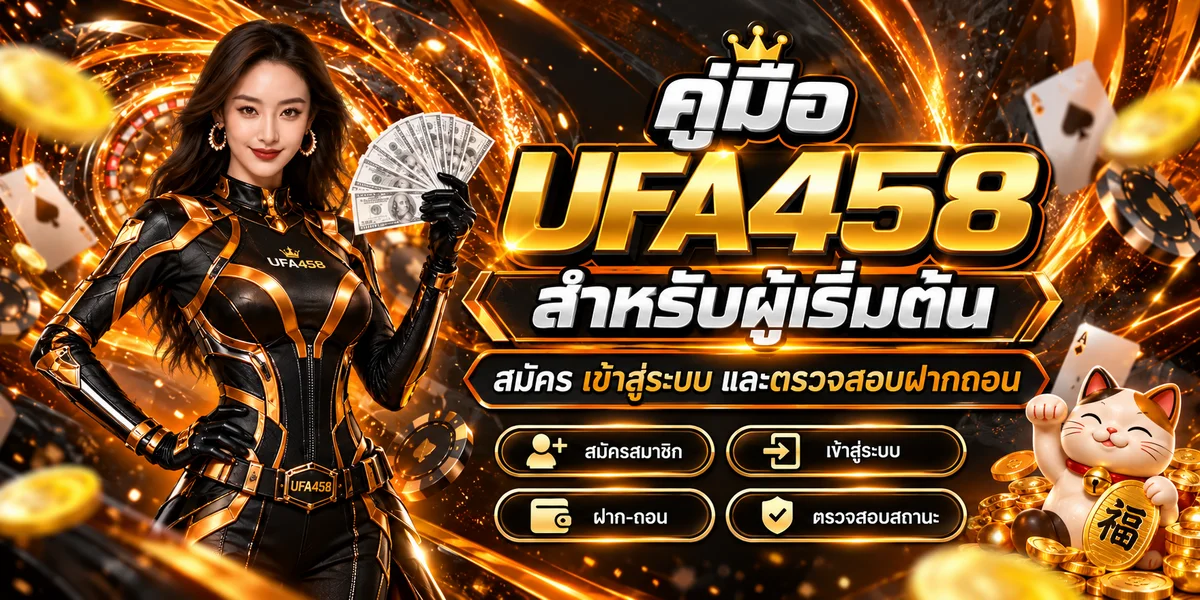 UFA458 คู่มือสมัคร เข้าสู่ระบบ และฝากถอนสำหรับมือใหม่